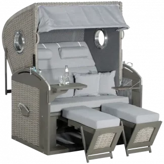 Strandkorb Rustikal 305 Z Bullauge Comfort XL