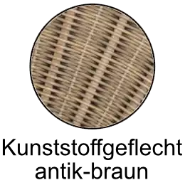 Grafik Kunststoffgeflecht antik-braun