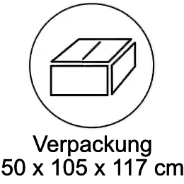 Grafik Verpackung 50 x 105 x 117 cm